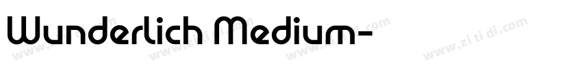 Wunderlich Medium字体转换